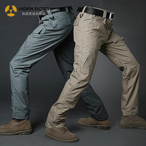 Archon Fierce Tactical Pants Mens Spring and Summer Outdoor Overalls Military Fan Training Pants Waterproof Stretch Quick-Drying Pants