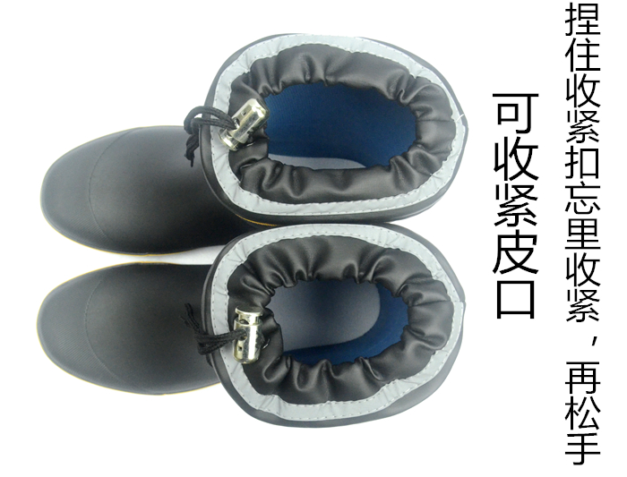 Giày cao su mưa nam ống mùa đông cộng với nhung mưa ủng ngoài trời chống trượt mang giày đi mưa không thấm nước giày cao su ấm ủng đi mưa