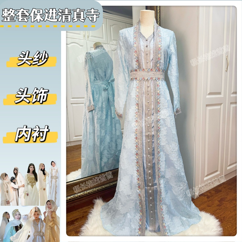 [Exclusive Heavy Craftsmanship] Travel Robe Desert Egypt Turkey Morocco Malaysia Foreign Trade Ethnic Style Dress