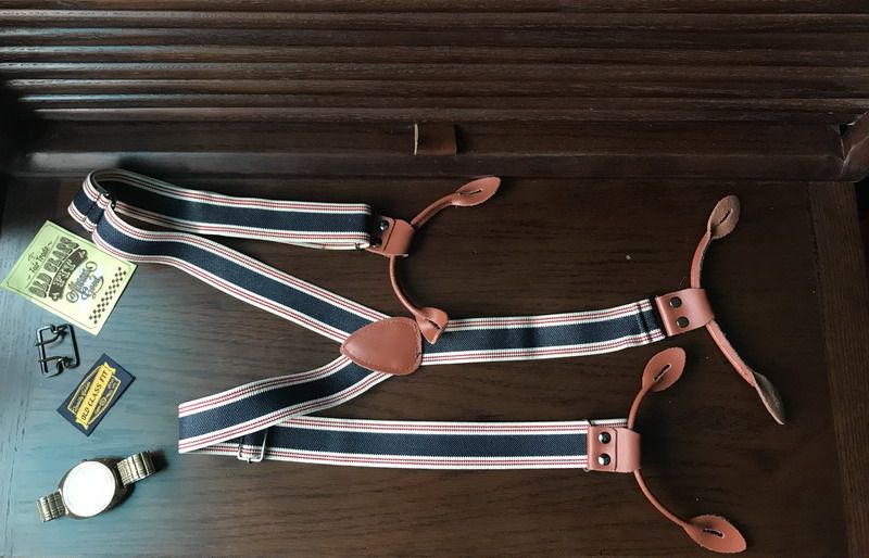 Золотые ретро подтяжки, в американском стиле, 30 года        