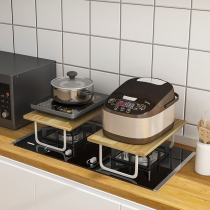 Kitchen countertop rice cooker rack induction cooker bracket cabinet cabinet storage rack Second floor