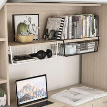 Bookcase Desk Containing Shelf Office Table of documents Iron art Dormitory Small Book Shelf Desktop Upper Finishing Deity