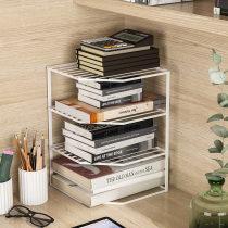 Dormitory desk rack desktop height desk storage artifact sorting bookshelf simple office file rack