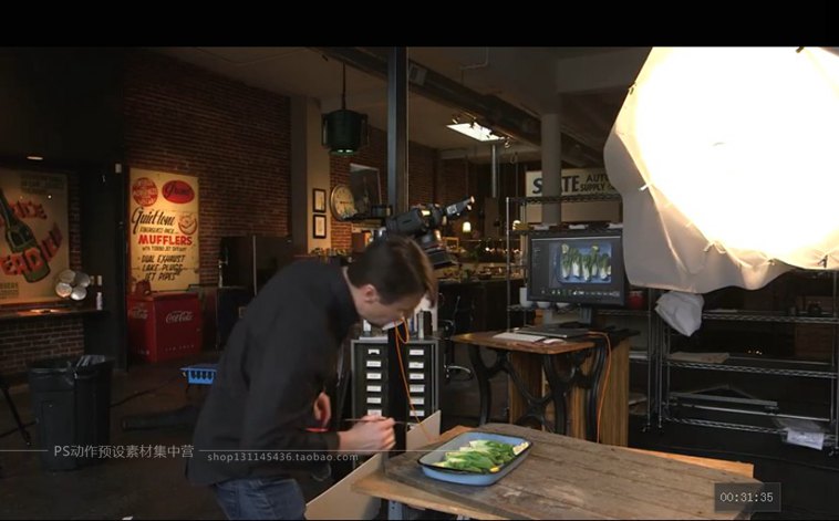 外专业食物美食摄影布光+后期视频教程 英语