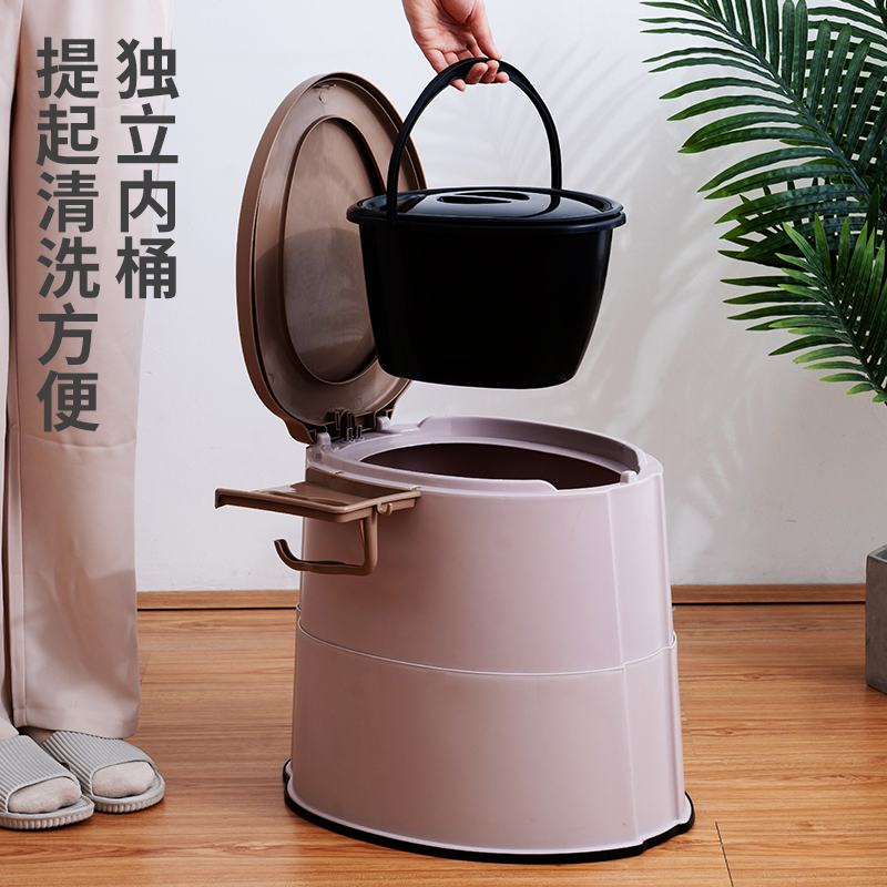 Pregnant woman toilet chair Toilet stool Bedroom mobile toilet Elderly toilet toilet Adult toilet Reinforced household