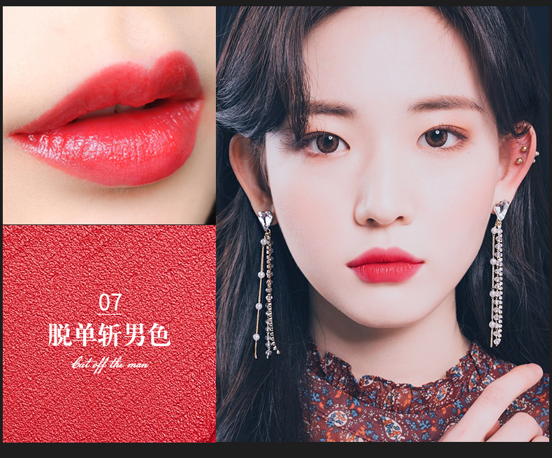Jiaqiu môi lót không thấm nước bền dưỡng ẩm đích thực không đánh dấu móc môi bút chì người mới bắt đầu matte son môi bút nữ 	son bút chì mamonde 19	
