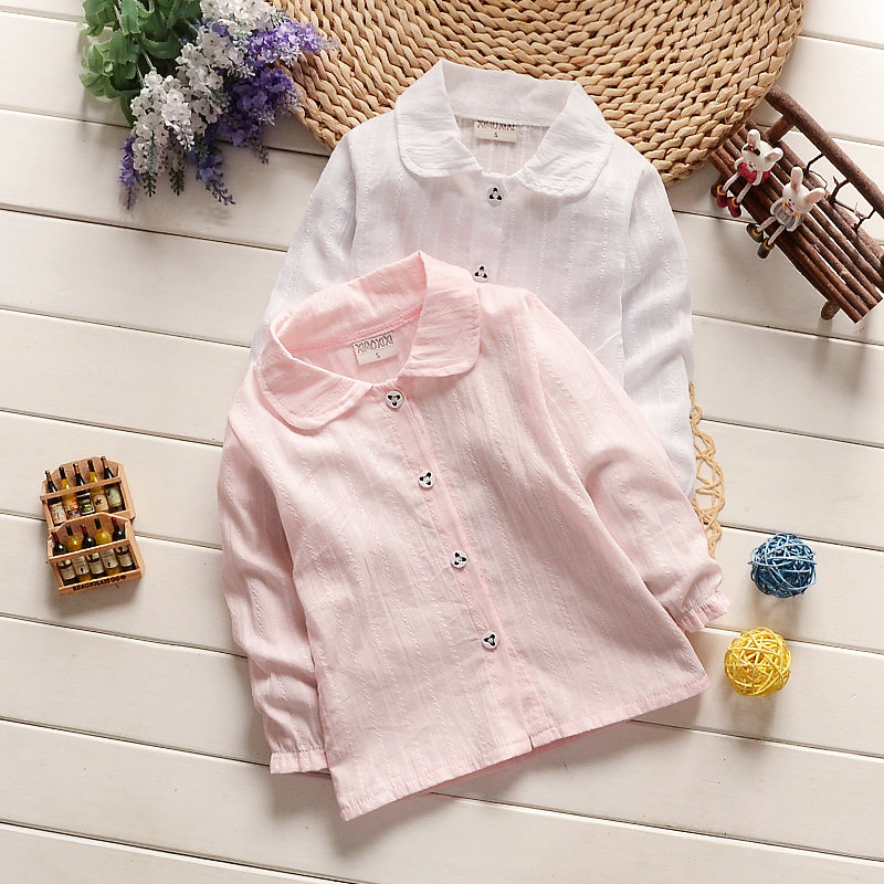 Chemise fille à manche longue - Ref 2087378 Image 7