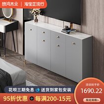  TV cabinet small apartment ultra-narrow high cabinet high style bedroom room TV cabinet plus ultra-thin light luxury modern simplicity