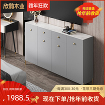 TV cabinet small apartment super narrow high cabinet high bedroom room TV cabinet high ultra thin light luxury modern simple