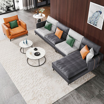 Italian light luxury technology cloth simple sofa living room complete noble concubine small apartment latex Nordic modern fabric sofa