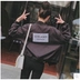 Mùa xuân và mùa thu Hàn Quốc ulzzang lỏng hoang dã phong cách Harajuku đồng phục bóng chày bf mỏng áo khoác nữ ngắn sinh viên Hàn Quốc áo nữ Áo khoác ngắn