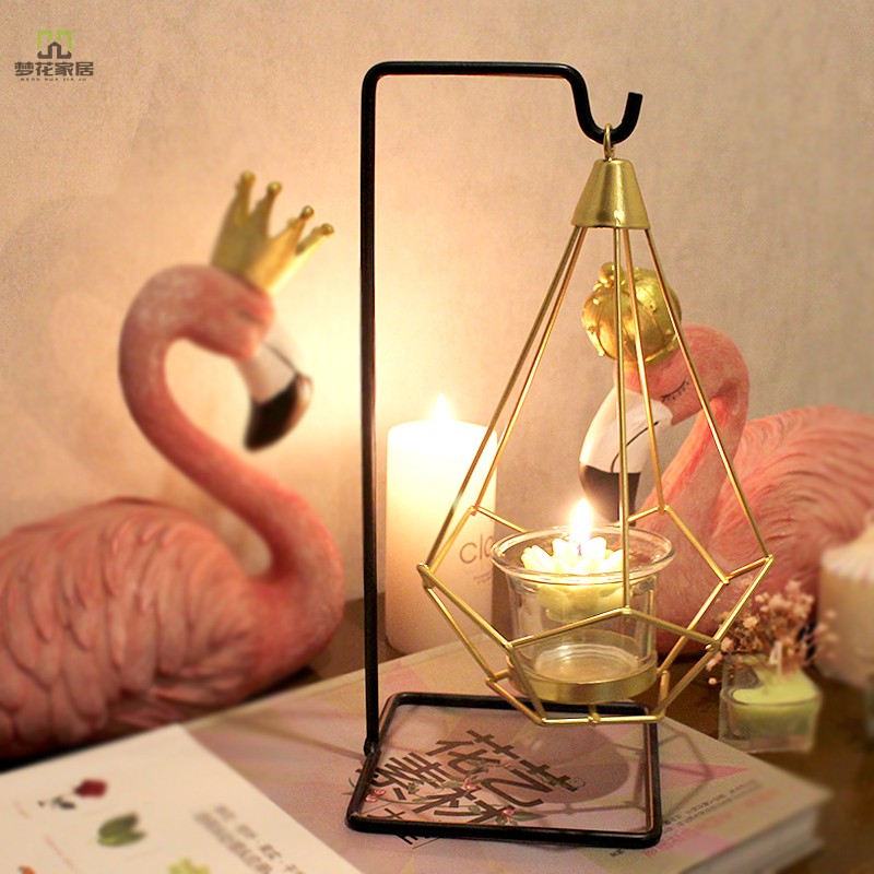 Creative Nordic Style Light Lavish Candleholder Dining Table Romantic Wedding Candlelight Dinner Props Eurostyle Decorations Hem