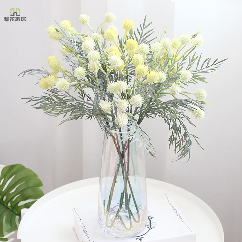 Extremely Light Dazzling Vase Glass Transparent Florist Inserts Dry Cotton Decoration Living Room Modern Minimalist Creative Vase Pendulum