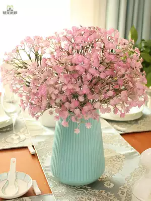 Fake flower simulation decoration living room set ornaments bedroom silk flower potted dining table flower art American country decorative flower