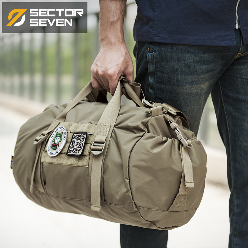 Section 7 River Dolphin Tactical Bucket Bag Fitness Sports Basketball Bag Short Tours Business Trips For Leisure Skew Satchel Shoulder Bag