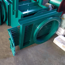 Manual round rod gate Single-layer one-way dust removal rod discharge valve block particle pneumatic rod gate valve