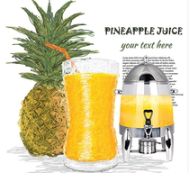 12 liters stainless steel milk ding Coffee ding Juice ding beverage machine can be equipped with electric plate heating soymilk machine