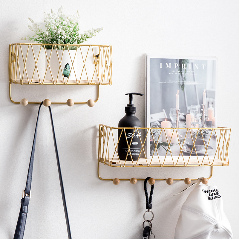 Nordic Creative Walls Into Doors Hanging Wall Decorations Pendant Bedrooms Door Wall Hooks Shelf Wall Hanging Accessories