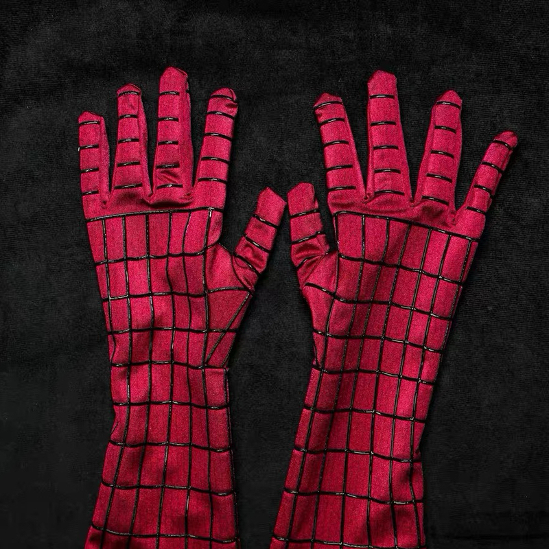 Spider-Man Gloves, Extraordinary Wearable Movie-Replica Cosplay Costume, Marvel Performance Props, Accessories, Three-Dimensional Adhesive Strips