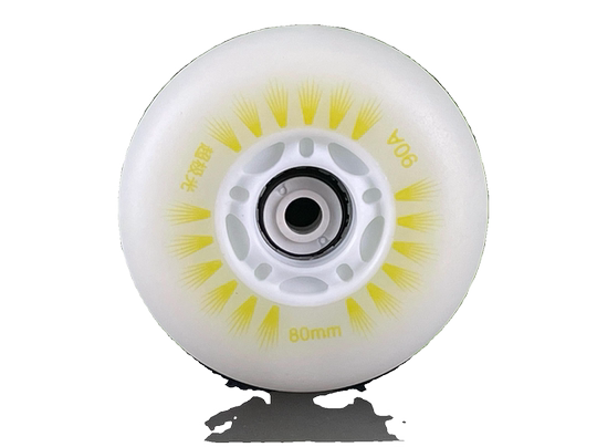 Universal roller skates flash wheel PU rubber soft wheel flat ice skates professional wear-resistant brush street silent luminous wheel
