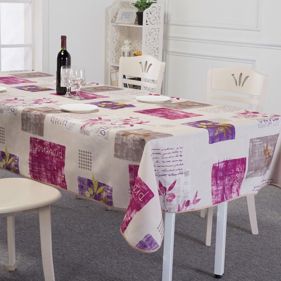 European-style pastoral tablecloth waterproof disposable plastic cloth tablecloth PVC tablecloth oil-proof table mat