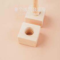 Zodiac series rattle chinchilla base (not applicable to small snowman) high-end solid wood ornaments