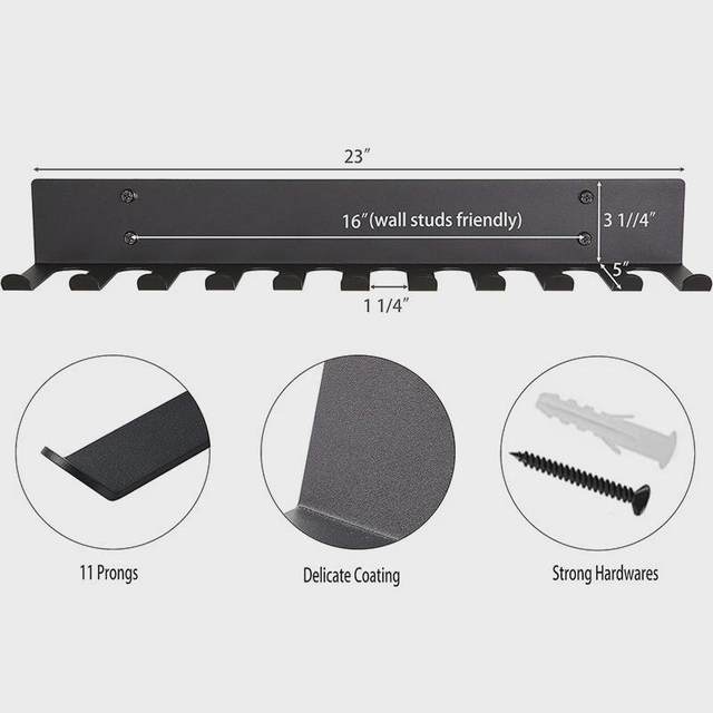 Heavy duty gym storage bracket wall-mounted fitness equipment storage rack multi-function exercise equipment organization tool