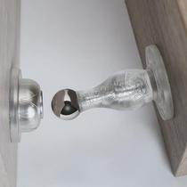 Door suction does not require punching new door stopper transparent anti-collision door stop bathroom short style strong magnetic door back suction fixation