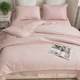 2023 Straight strip dyed sand washing 60 three-piece set high-strength bed sheet cover summer quilt air conditioning quilt pillow case support
