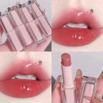 Take a break~ Pink peach milk jelly lipstick is moisturizing water-glossy mirror whitening makeup jelly lip glaze waterproof