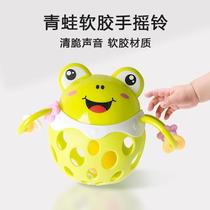 Baby hand-grabbing ball and hole digging toy for baby to grasp the ball and learn to crawl soft rubber ball rattle ball 3-6-12 months