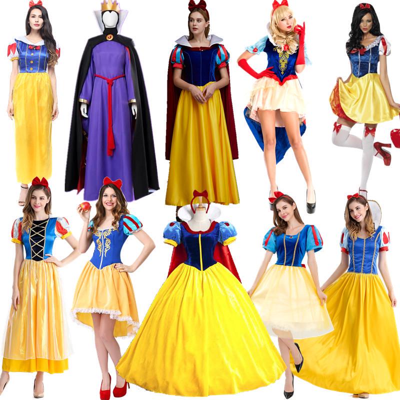 Adult Snow White Dress with Cape, Stage Performance Cosplay Costume, Halloween Costume, Christmas Outfit, Annual Party