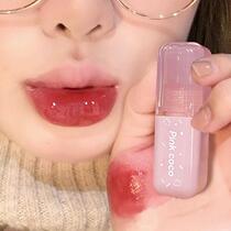 Donut mirror lip glaze water-glossy pouty lips summer womens long-lasting whitening and moisturizing student party niche brand lipstick