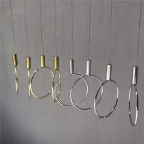 Clothing store hook gold silver large circle steel wire ring hanging clothes hanging ring hanging shop hanging chain display stand