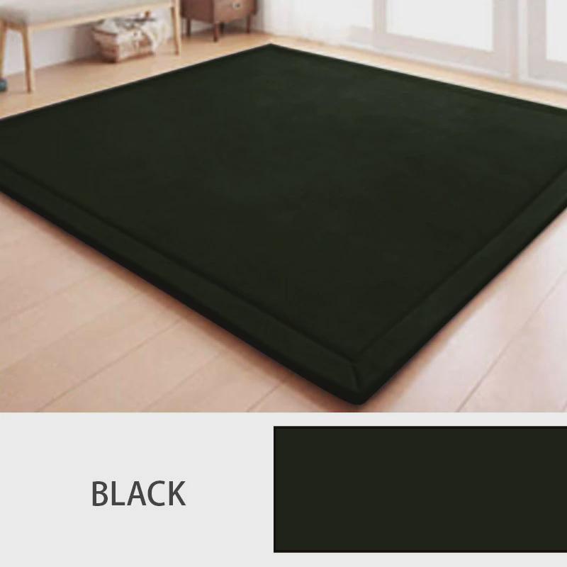 Simple living room carpet thickened flannel climbing mat bedroom bay window mat bedroom bedside children's tatami floor mat