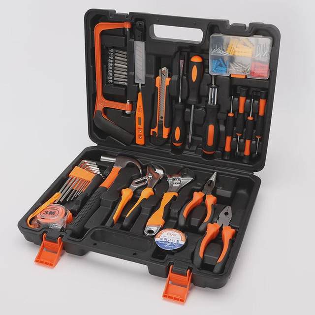 Car home dual-purpose carbon steel hundreds of samples set tool box small car portable hardware tool set 501-100