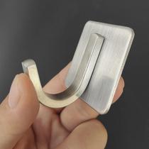 Stainless steel hook 304 adhesive clothes wall hook kitchen wall load-bearing bathroom clothes adhesive hook without punching