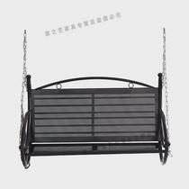 Outdoor princess home garden hanging chair swing seat independent iron punch-free with iron chain reinforced swing frame