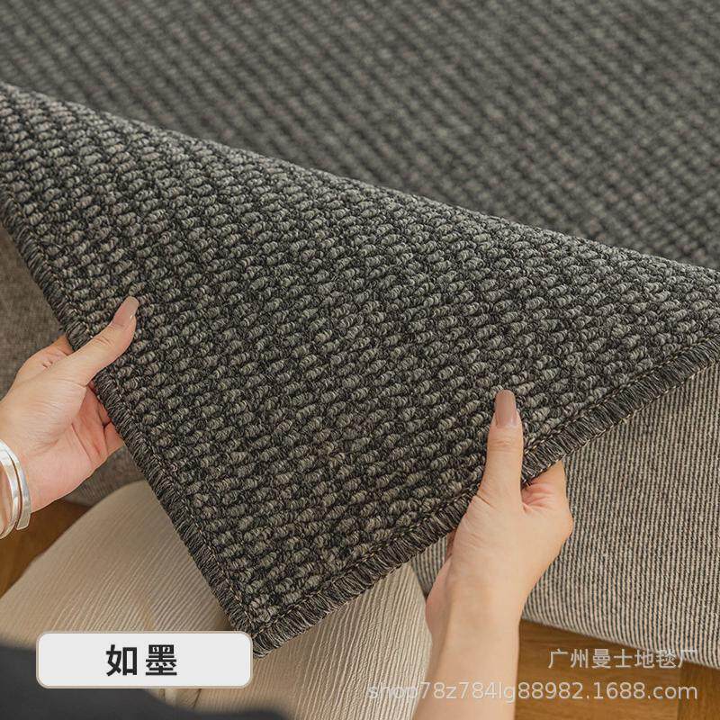 Dark carpet living room light luxury care solid color high-end hotel bedroom home sofa coffee table easy high-end floor mats