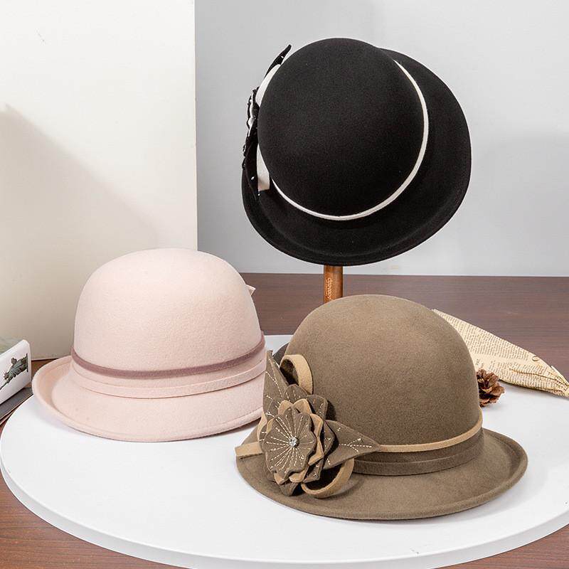 英式赫本复古黑色网纱小礼帽头饰女年会礼服舞台走秀表演帽子详情7