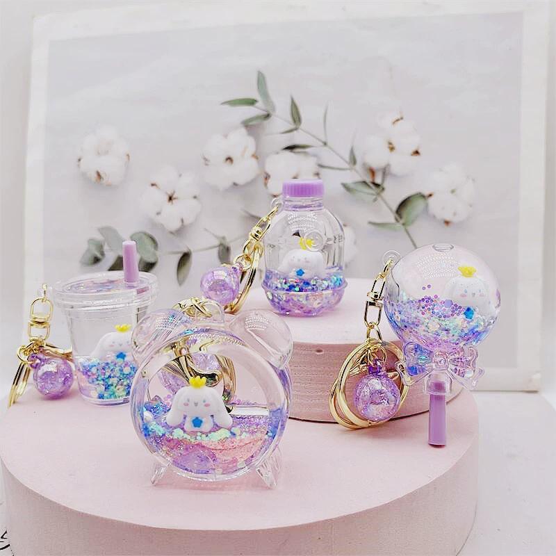 Trendy and Fresh Astronaut Spaceship Floating Bottle Keychain, Exquisite Space Astronaut Liquid Sand Pendant Bag Charm Trendy and Fresh Astronaut Spaceship Floating Bottle Keychain, Exquisite Space Astronaut Liquid Sand Pendant Bag Charm