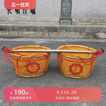 竹制品 竹编 收纳篮竹篓竹篮子 储物筐婚庆竹篮箩筐