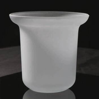 Toilet brush glass cup frosted universal toilet brush base aluminum accessories ceramic cup leaking storage rack hanging