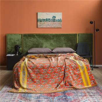 High-quality cloud blanket nordic blanket flannel coral velvet blanket thickened autumn and winter leisure blanket