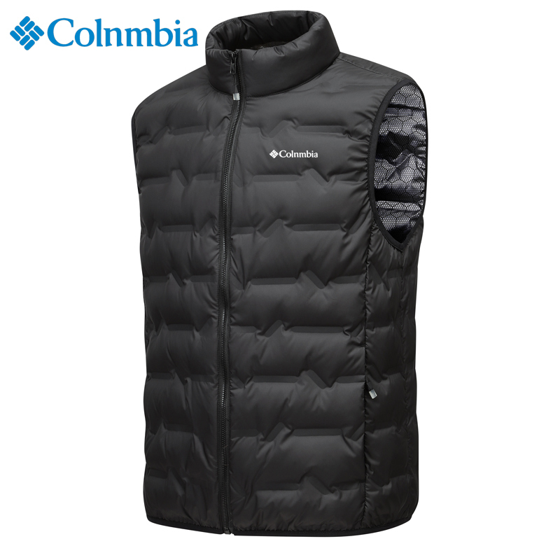 Men's down Vest for Autumn and Winter with Stand Collar, Lightweight Graphene 80% Duck Down, Warm Outdoor Vest Jacket