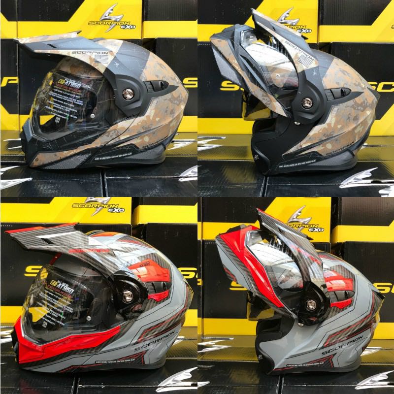 American Scorpion Scorpion motorcycle helmet four seasons off-road rally travel helmet Face helmet Full compound helmet