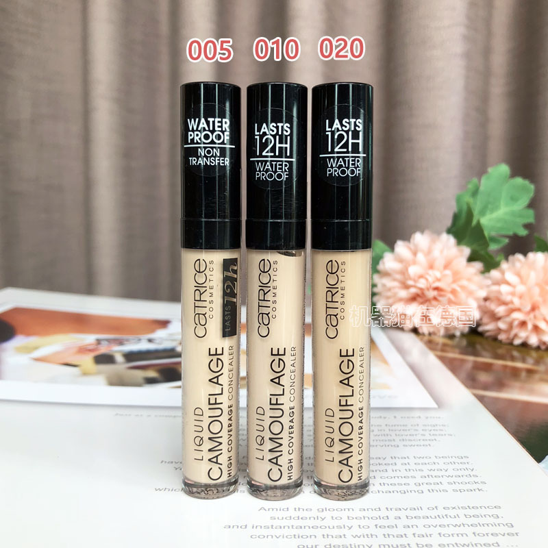 Kem che khuyết điểm dạng lỏng của Đức Catrice che khuyết điểm dạng thâm quầng đen dưới mắt trang điểm màu nude kéo dài K khuyên dùng. che khuyết điểm mắt