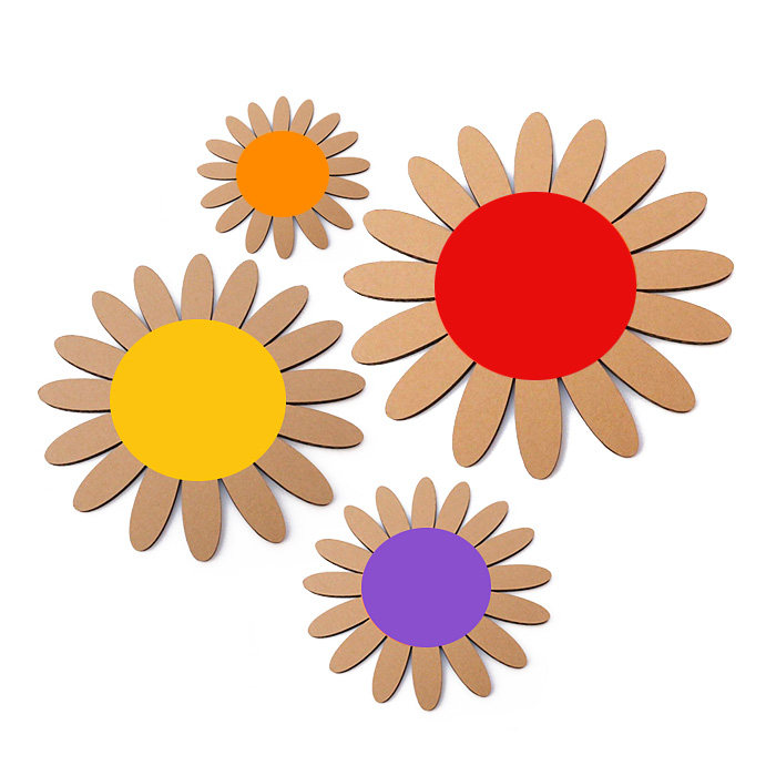 Gulepin Sun Sunflower Cardboard Teacher Arrangement Huanchuang Material Pack Handmade DIY Art