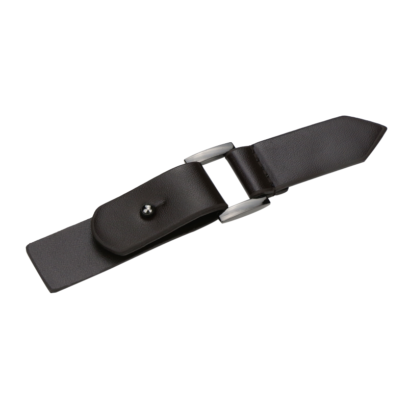 High-end woolen coat with metal coat and leather buttons