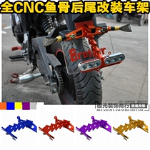 Motorcycle modification accessories fish bone license plate frame